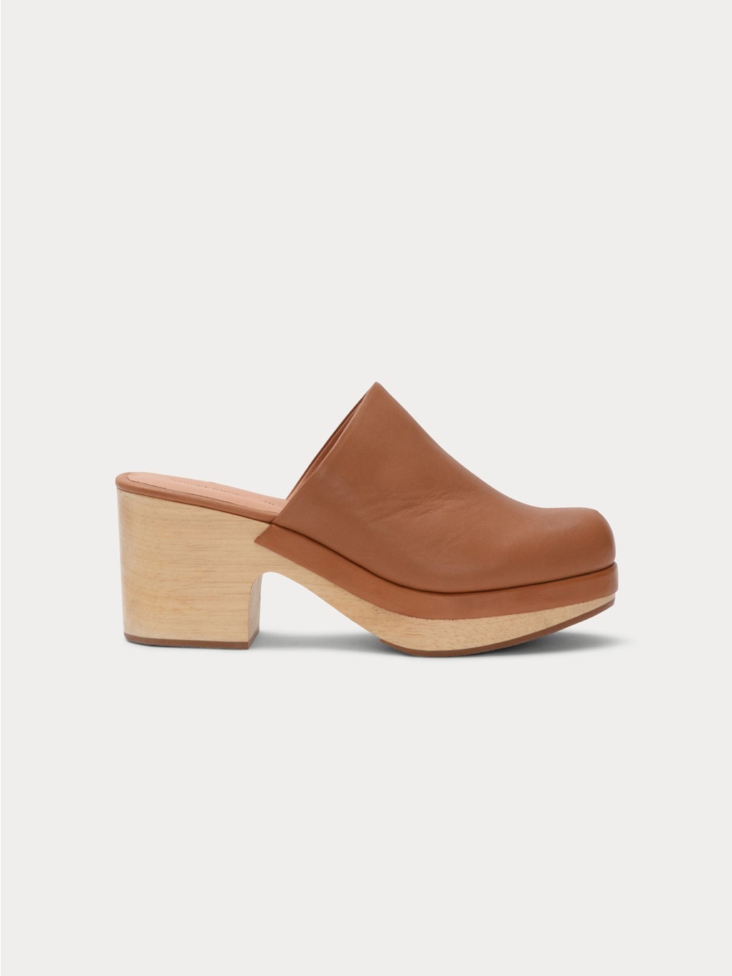 Rachel Comey Bose Natural Leather Wooden Clog Eu 36